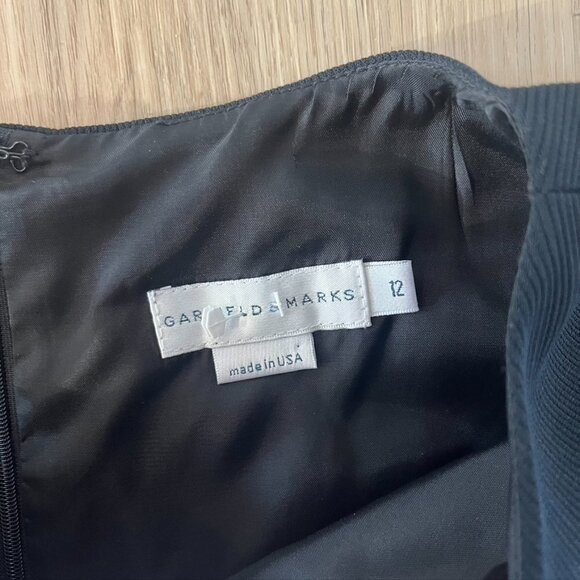 Garfield & Marks Black Sleeveless Sheath Dress Size 12 - Picture 9 of 11